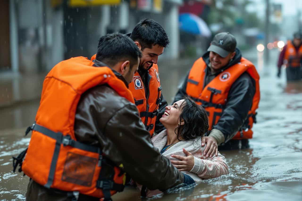 每日吃瓜在线图集：暴雨救援一线感人瞬间精选照片合集